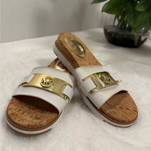 Michael Kors Warren Platform Sandals/Slides | Women’s White, Size 7